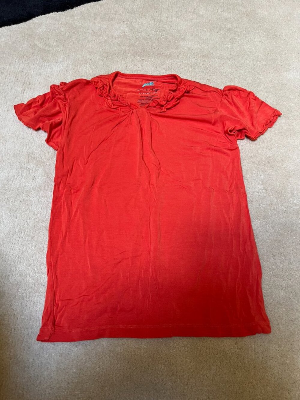 Kickee Pants Orange Shirt - Size 10